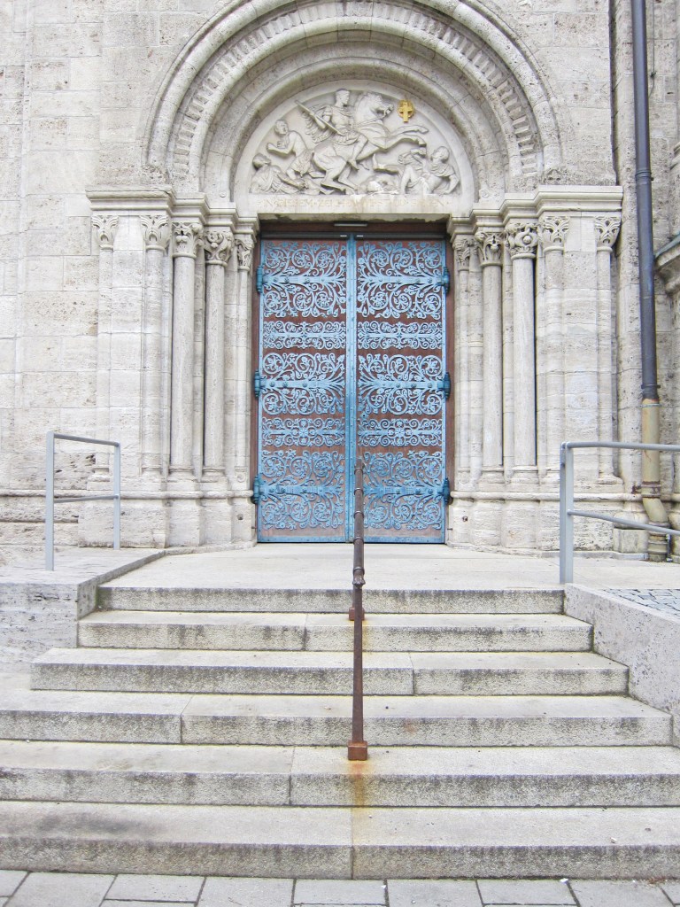 The door of St Benno, Munich