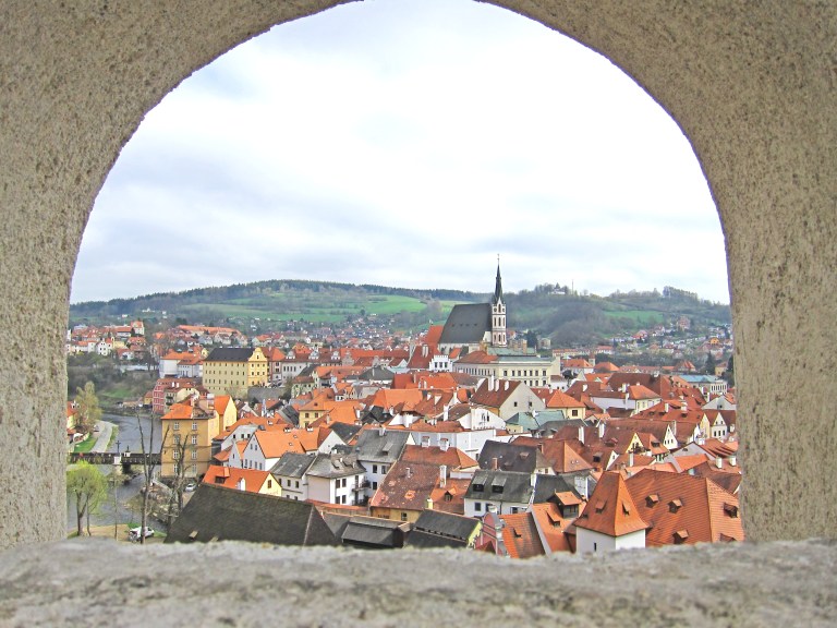 The view from Český Krumlov Castle, Český Krumlov