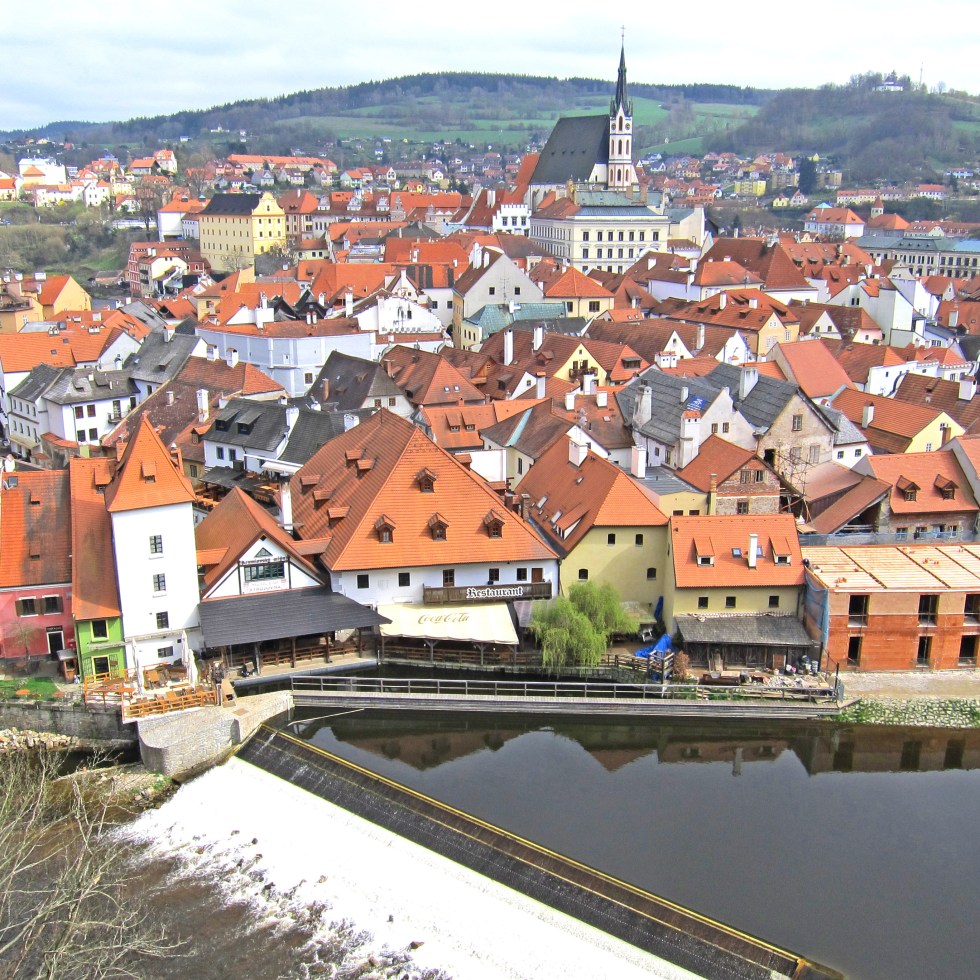 The village of Český Krumlov, Czech Republic